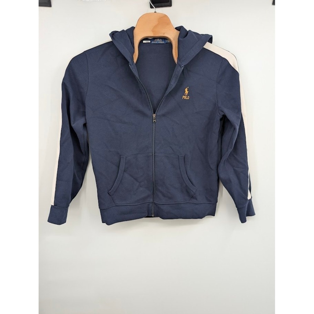Polo Ralph Lauren Men's Blue Double Knit Full Zip Track Jacket Blue sz Large